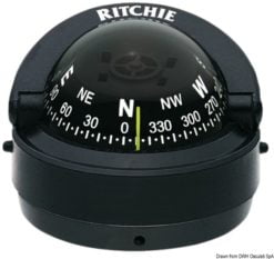 RITCHIE Explorer compass bracket 2“3/4 grey/blue - Artnr: 25.081.23 15