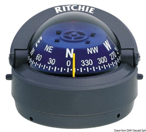 RITCHIE Explorer extern. compass 2“3/4 grey/blue - Artnr: 25.081.13 3