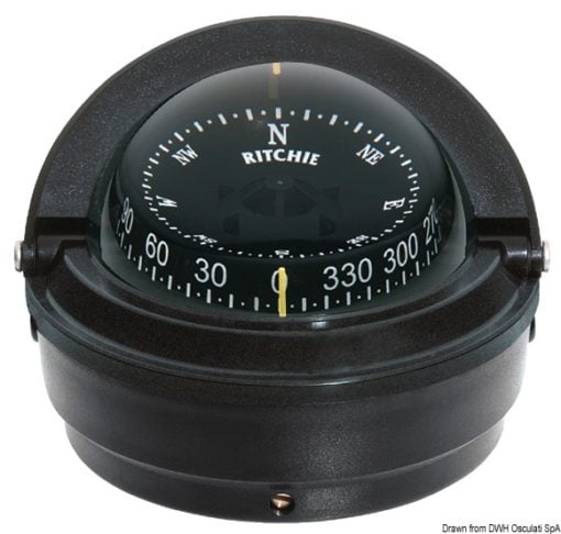 RITCHIE Voyager external compass 3“ black/black - Artnr: 25.082.11 3