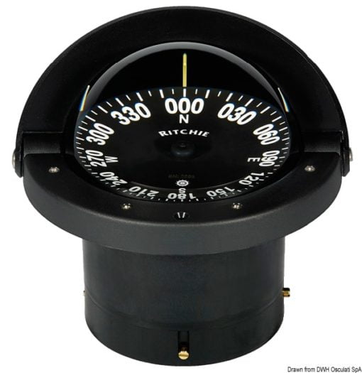 RITCHIE Wheelmark built-in compass 4“1/2 black/bla - Artnr: 25.084.41 3