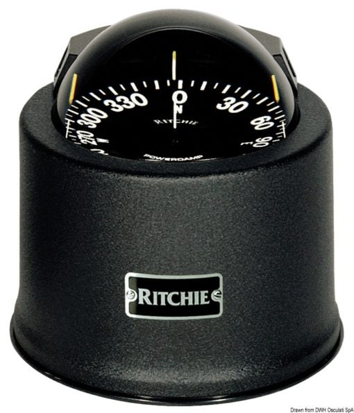 RITCHIE Globemaster compass w/cover 5“ black/blac - Artnr: 25.085.11 3
