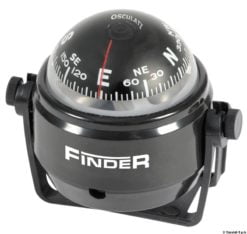 Finder compass 2“5/8 w/bracket black/black - Artnr: 25.171.01 13