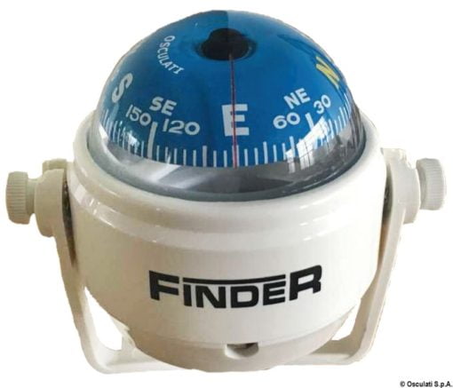 Finder compass 2“5/8 top-mounted white/blue - Artnr: 25.172.02 7