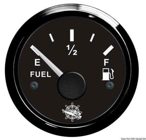 Fuel level gauge 240/33 Ohm black/glossy - Artnr: 27.321.01 5
