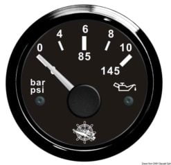 Oil pressure indicator 0/10 bar black/glossy - Artnr: 27.321.11 12