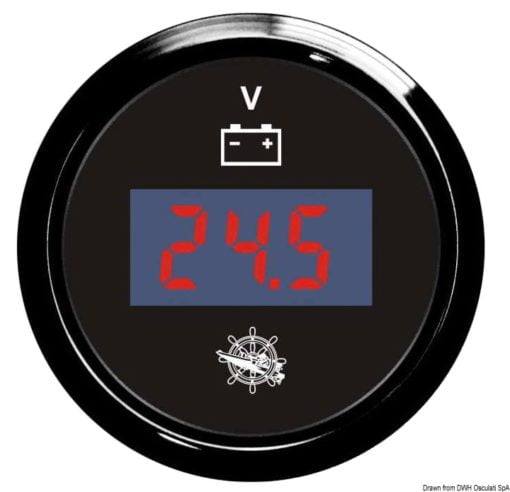 Digital voltmeter 8/32 V black/black - Artnr: 27.320.40 3