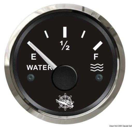 Water level gauge 240/33 Ohm black/black - Artnr: 27.320.03 5