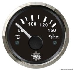 Oil temperature gauge 50/150° black/black - Artnr: 27.320.09 7
