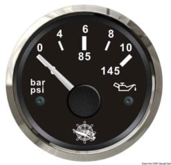 Oil pressure indicator 0/10 bar white/glossy - Artnr: 27.322.11 10