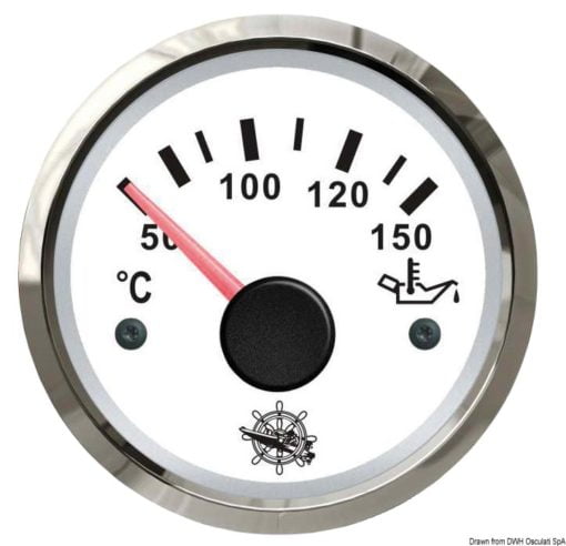 Oil temperature gauge 50/150° black/glossy - Artnr: 27.321.09 4