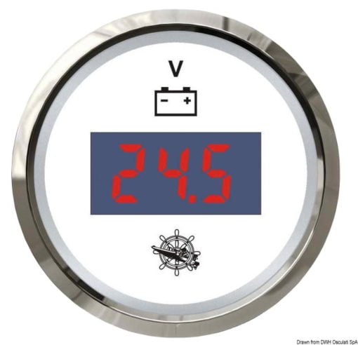 Digital voltmeter 8/32 V white/glossy - Artnr: 27.322.40 3