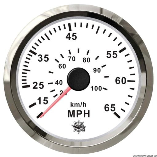 Pitot speedometer 0-35 MPH black/glossy - Artnr: 27.326.08 4