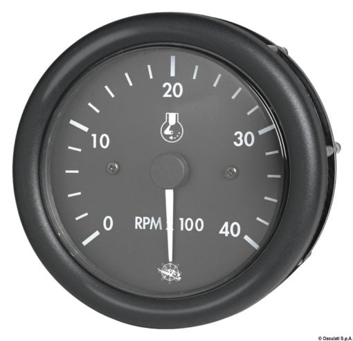 Guardian RPM counter diesel black w/hourmeter 12 V - Artnr: 27.420.05 3