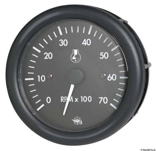 Guardian RPM counter diesel black w/hourmeter 12 V - Artnr: 27.420.05 6