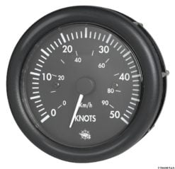 Guardian speedometer 0-50 knots black w/log 12V - Artnr: 27.425.01 11