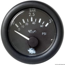 Guardian oil pressure gauge 0-10 bar white 24 V - Artnr: 27.530.02 7