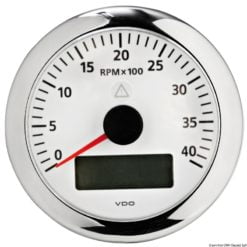 Oil pressure gauge 5 bar/80 psi white - Artnr: 27.491.01 45