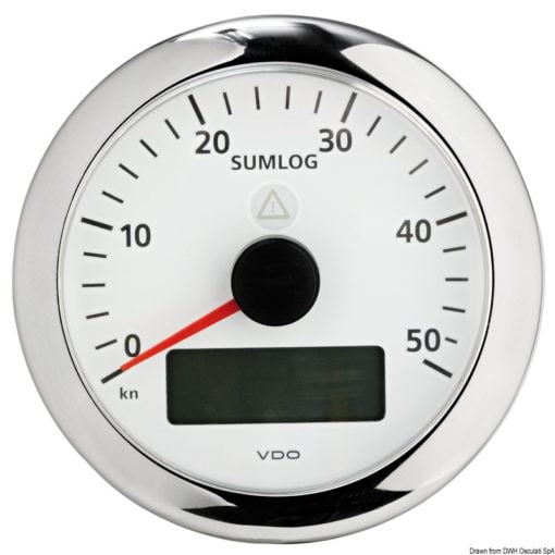 Oil pressure gauge 5 bar/80 psi white - Artnr: 27.491.01 22