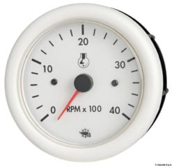 Guardian RPM counter diesel white w/hourmeter 24 V - Artnr: 27.520.06 7