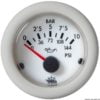 Guardian oil pressure gauge 0-10 bar white 12 V - Artnr: 27.529.02 2