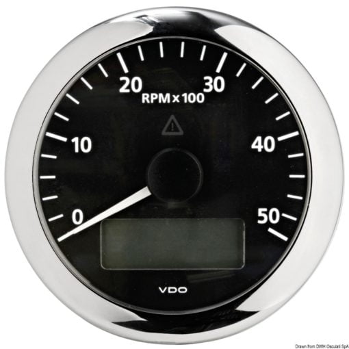 Oil pressure gauge 5 bar/80 psi white - Artnr: 27.491.01 18
