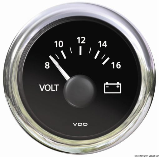 Oil pressure gauge 5 bar/80 psi white - Artnr: 27.491.01 12