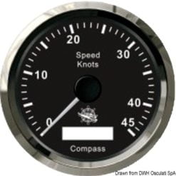 Speedometer w/GPS compass white/glossy - Artnr: 27.780.01 12