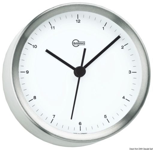 Barigo Steel quartz clock - Artnr: 28.080.02 3