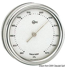 Barigo Orion quartz clock silver dial - Artnr: 28.083.70 10