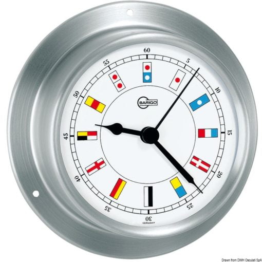 Barigo Sky clock polished SS/white - Artnr: 28.687.01 6