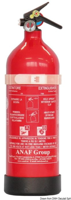 Extinguisher 2 kg MED 5A 70B 25F - Artnr: 31.450.12 5