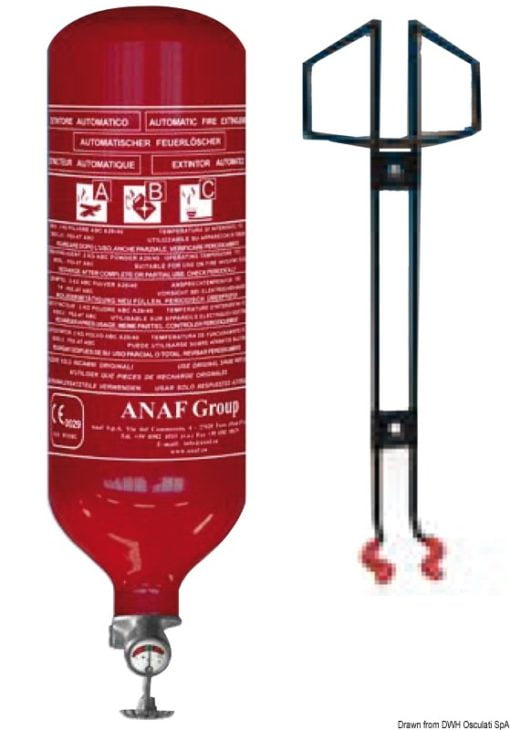 Spray powder extinguisher barrel-shaped 3 kg - Artnr: 31.515.03 4