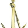 Admiralty anchor polished brass 85 mm - Artnr: 32.211.30 1