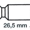 Plast/brass rowlock12.5x26.5mm - Artnr: 34.430.08 2