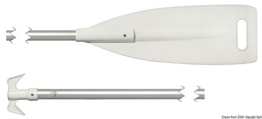 Alloy/ABS paddle 160 cm - Artnr: 34.459.25 3