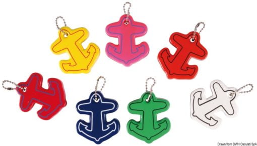 Key ring mod. anchor mixed colours Packaging containing N. 10 assorted items - Artnr: 35.821.00 3