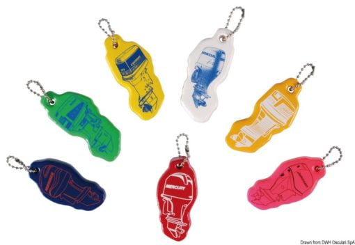 Key ring mod. outboard mixed colours Packaging containing N. 10 assorted items - Artnr: 35.824.00 3