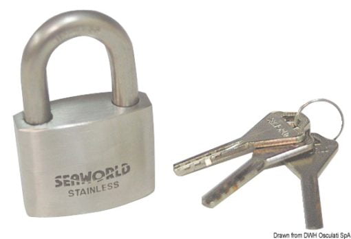 SS padlock, shackle 40mm - Artnr: 38.025.40 3