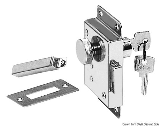 Ch.brass lock left 30 mm - Artnr: 38.132.10SX-30 3
