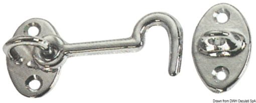 Chromed brass hook 60 mm - Artnr: 38.174.60 3