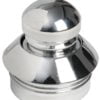 Chromed brass knob+ring 13 mm - Artnr: 38.181.30 2