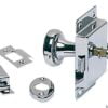 Toilet lock,chr.brass 95x57mm - Artnr: 38.227.10 1