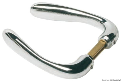 Chrome brass handle 8 mm - Artnr: 38.394.00 10