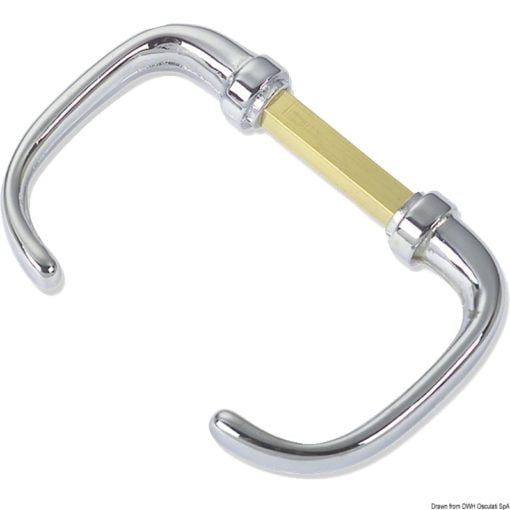 Chr.brass double knob handle - Artnr: 38.348.52 7