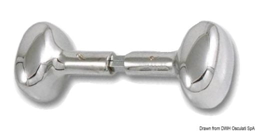 Chr.brass double knob handle - Artnr: 38.348.52 3