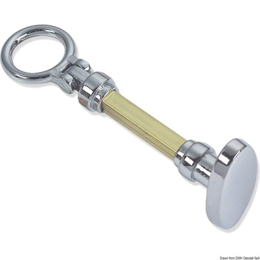 Chrome brass handle 8 mm - Artnr: 38.394.00 3