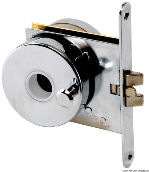 Mortise lock,chr.brass,60x70mm - Artnr: 38.409.70 4