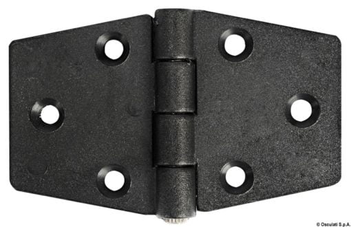 Black nylon hinge 38x38 mm - Artnr: 38.823.80 11