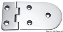 Standard hinge w/studs 70x40mm - Artnr: 38.883.30 72