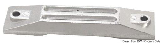 Zinc plate anode for 35/50 HP - Artnr: 43.290.00 3